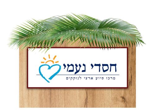 בניית סוכה על ידי מתנדבי חסדי נעמי לקשישים