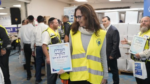 מתנדבת זקא בערב ההוקרה שחסדי נעמי ערכו